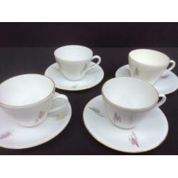Vintage jaren 60 - 4 kop en schotels - Bavaria Seltmann