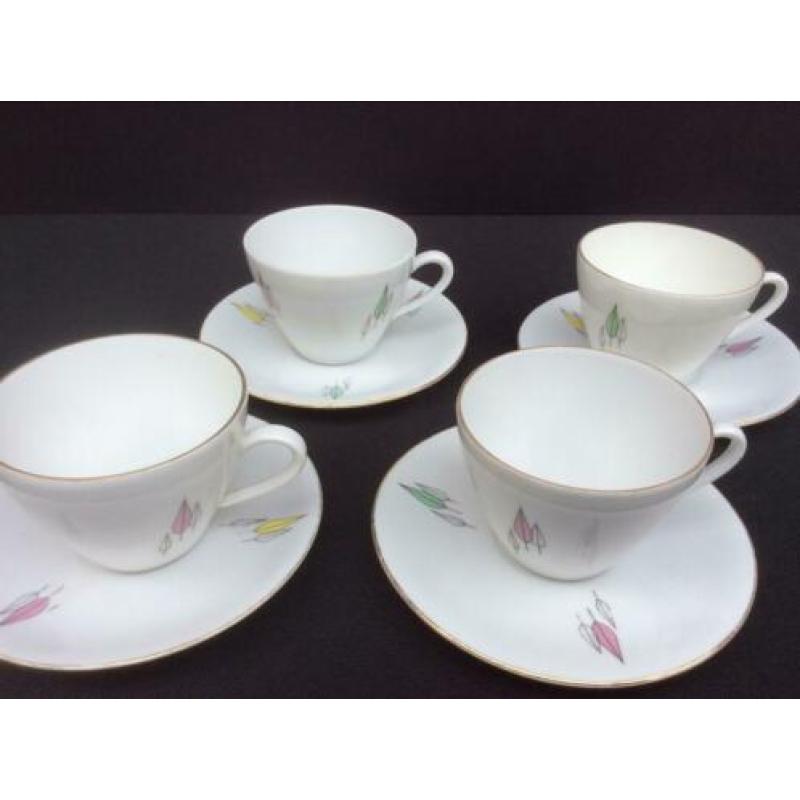 Vintage jaren 60 - 4 kop en schotels - Bavaria Seltmann