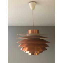 Svend Middelboe Verona lamp in koper voor Nordisk Solar