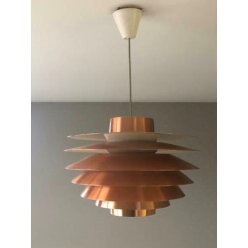 Svend Middelboe Verona lamp in koper voor Nordisk Solar