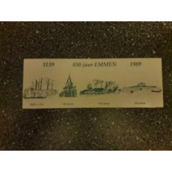 Velletje stadspostzegels t.b.v. Stichting 850 jaar Emmen.