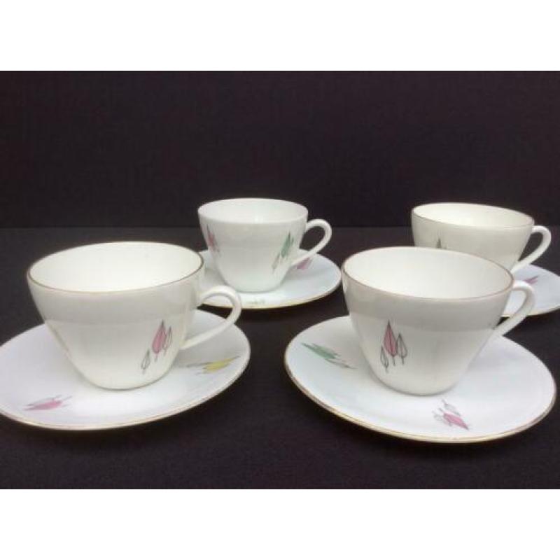 Vintage jaren 60 - 4 kop en schotels - Bavaria Seltmann