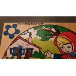 Kinderpuzzel roodkapje , sprookje
