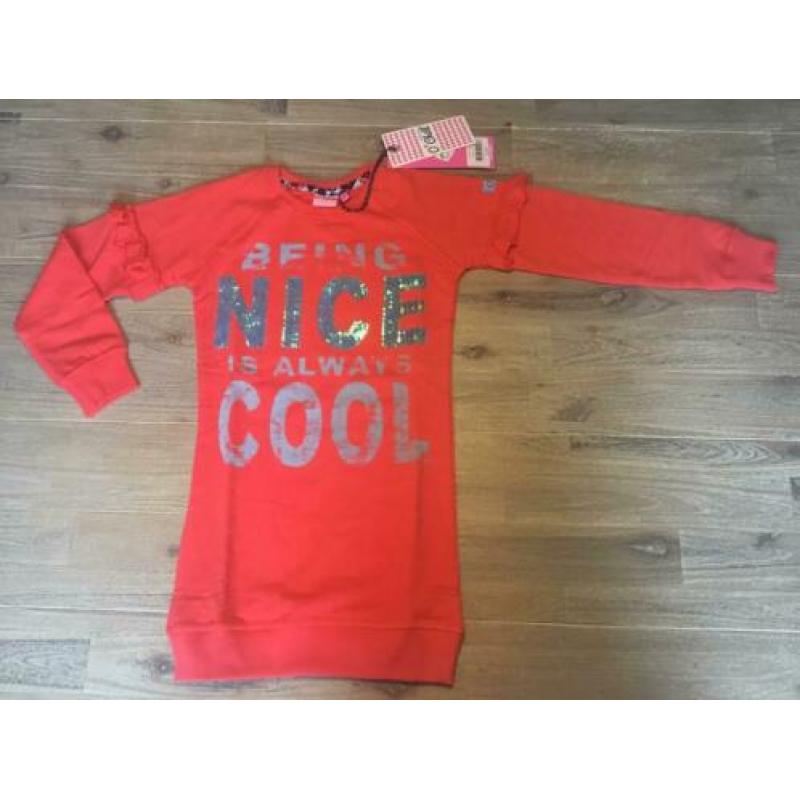Nieuw jurkje jurk O’Chill merk meisje rood 116/122