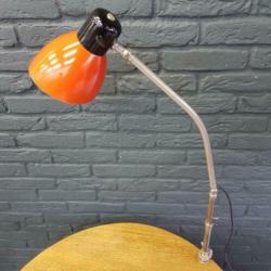 Vintage Bauhaus-style tafel-/klemlamp (Tsjechië - jaren '50)
