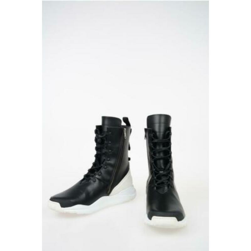 Rick Owens Zwart Leren Baggy Ankle Boots maat 42
