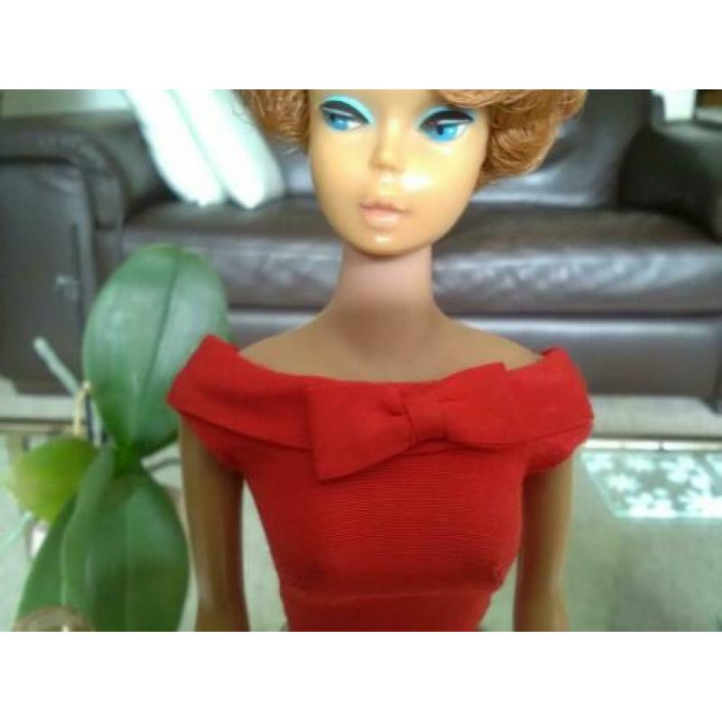 Vintage Barbie silk sheat jurkje.