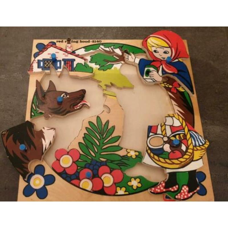 Kinderpuzzel roodkapje , sprookje