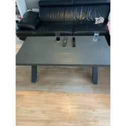 Vitrine kast grijs grenen