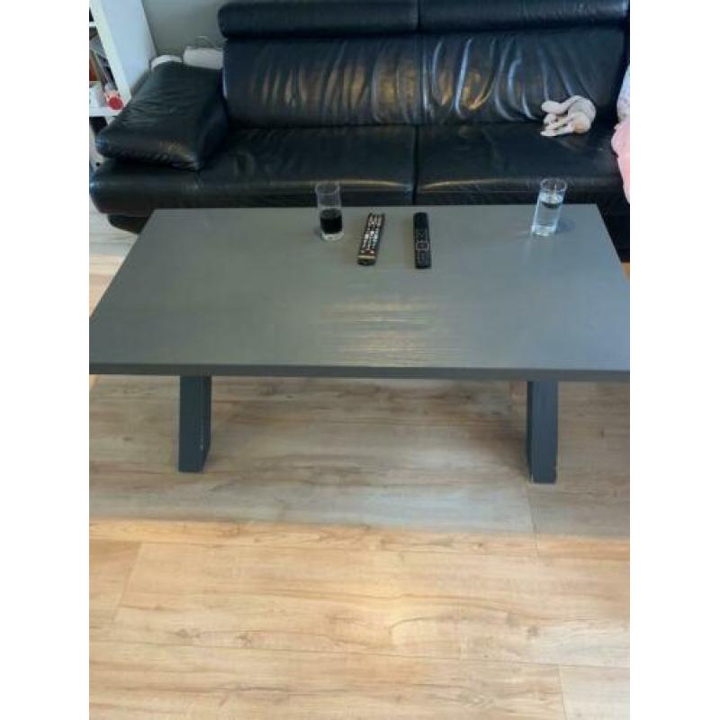 Vitrine kast grijs grenen