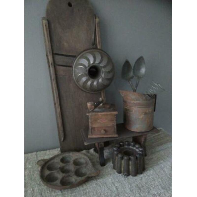 Oude brocante bakvorm tulband ø 21cm hoogte 11cm *Etage3*