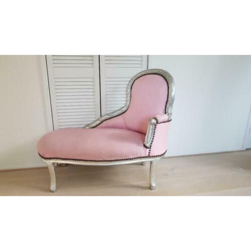 Kindersofa roze barok