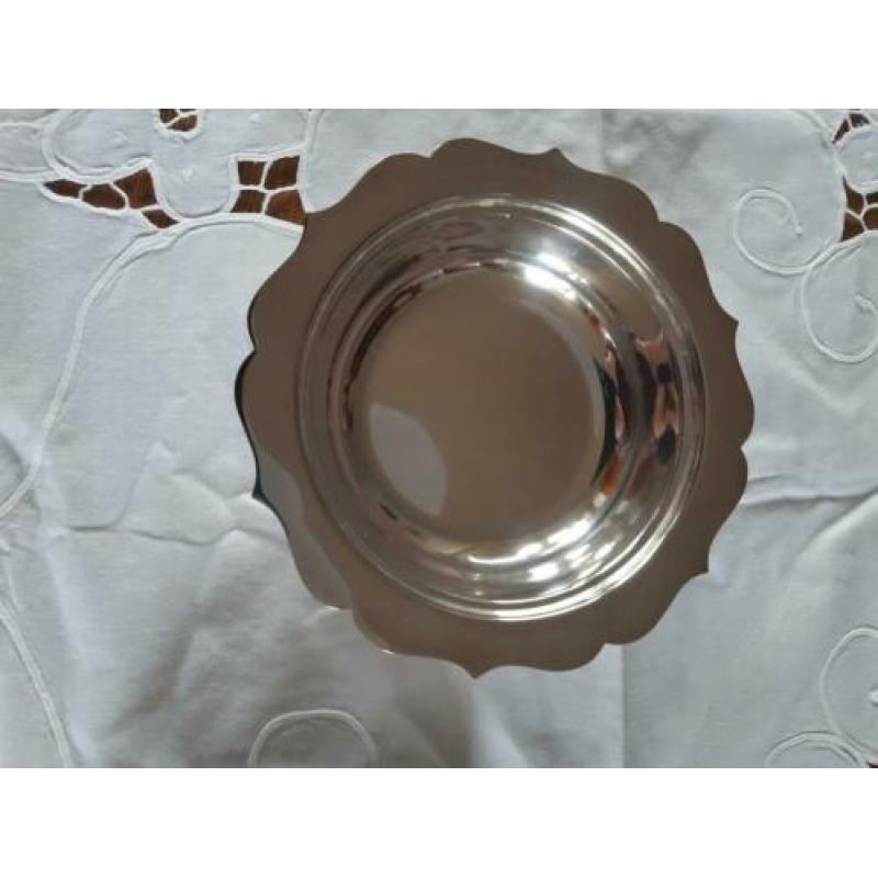 Verzilverde stolp schaaltje , cover, muffindish