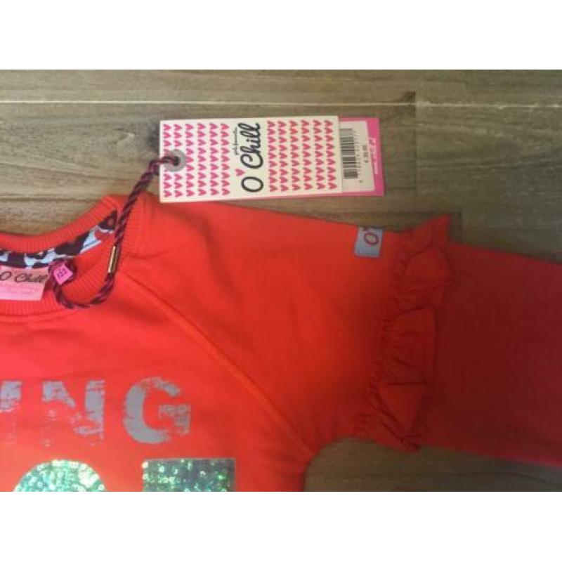 Nieuw jurkje jurk O’Chill merk meisje rood 116/122