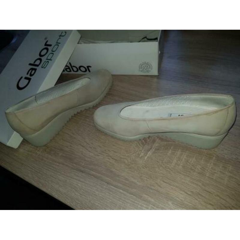 Gabor lederen damesschoen maat 6 (39) beige