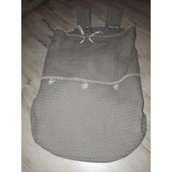 Koeka wafel boxkleed + boxzak (donker)grijs/bruin