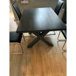 Vitrine kast grijs grenen