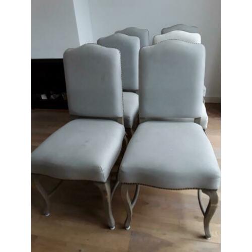 Eettafel stoelen hout 6 stuks