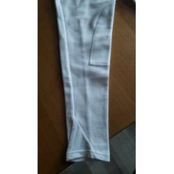 Paardrijbroek decathlon wit stretch maat L