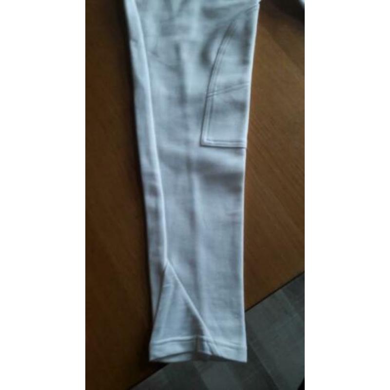 Paardrijbroek decathlon wit stretch maat L