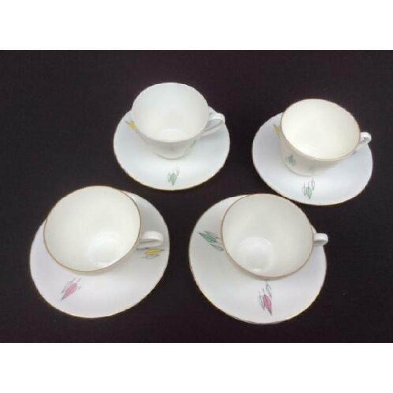 Vintage jaren 60 - 4 kop en schotels - Bavaria Seltmann