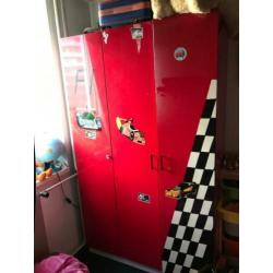 Race auto Slaapkamer bed+kasten