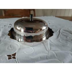 Verzilverde stolp schaaltje , cover, muffindish