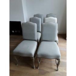 Eettafel stoelen hout 6 stuks
