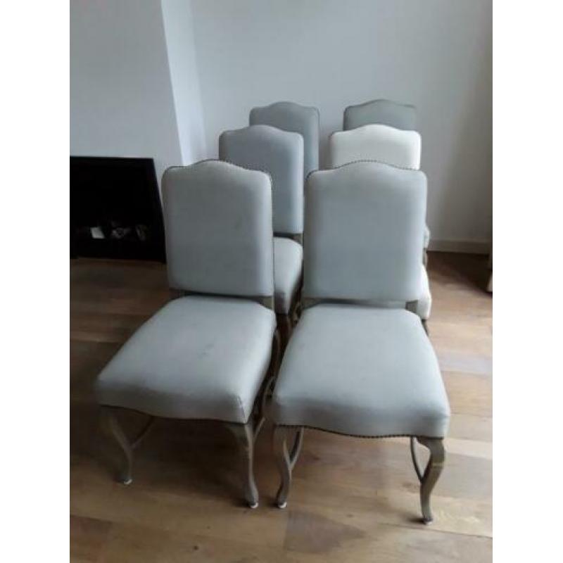 Eettafel stoelen hout 6 stuks