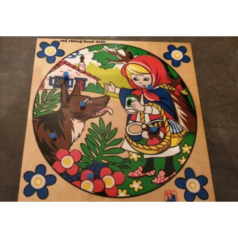 Kinderpuzzel roodkapje , sprookje