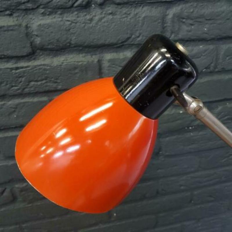 Vintage Bauhaus-style tafel-/klemlamp (Tsjechië - jaren '50)