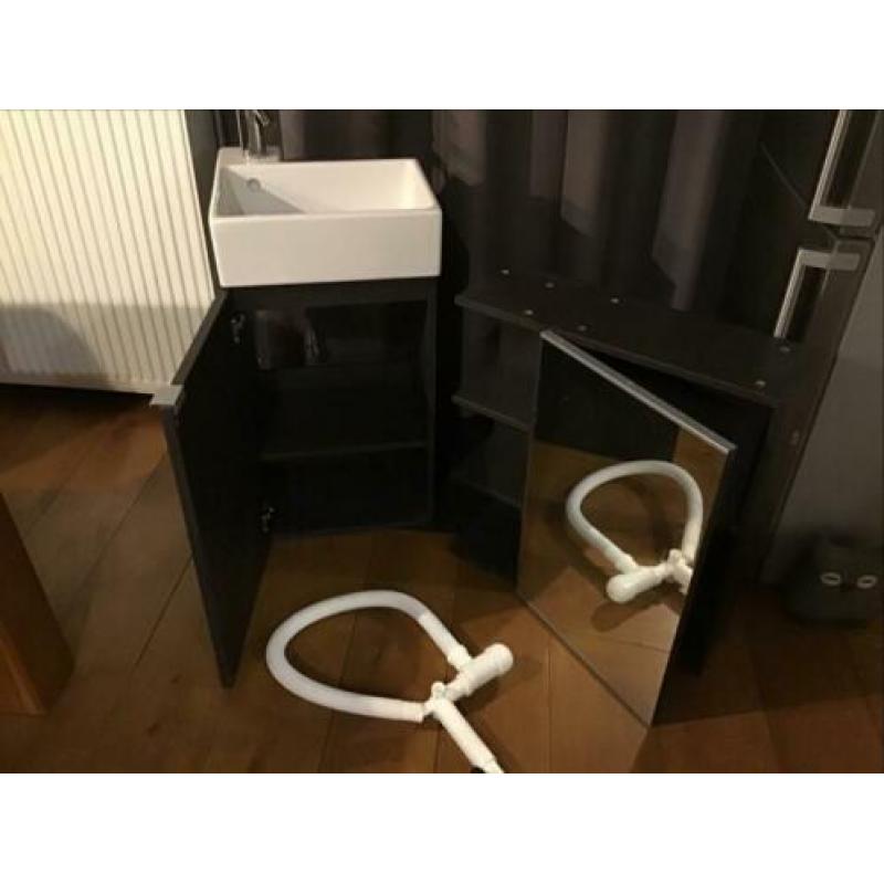 Ikea Lillangen badkamermeubel+spiegel+afsluitelement+wasbak