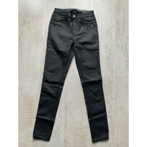 Leatherlook skinny jeans broek maat S - Crazy lover