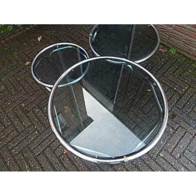 Oude Vintage MimiSet ( deens nesting bijzettafel retro )