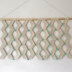 Hip macrame wandkleed