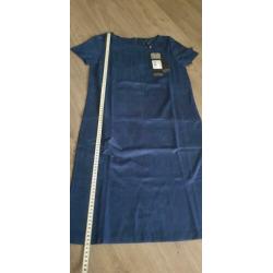 Nieuwe velvet blauwe Smashed Lemon jurk maat XS