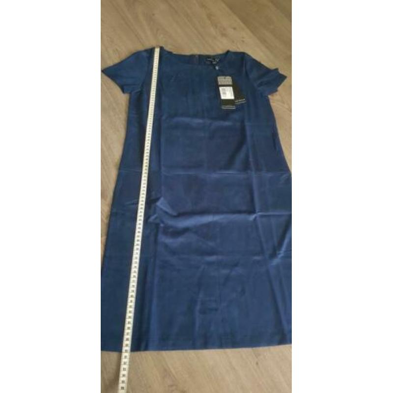 Nieuwe velvet blauwe Smashed Lemon jurk maat XS