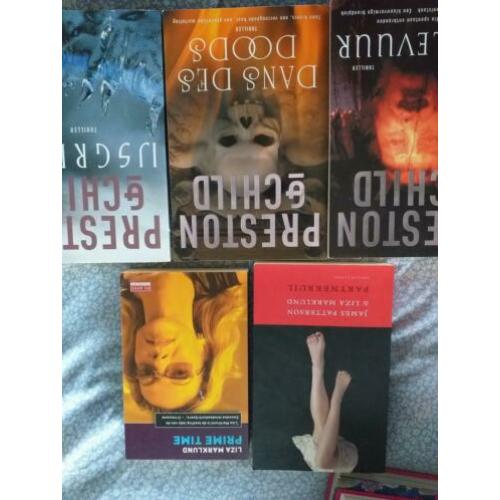 Thrillers 20 stuks diverse auteurs