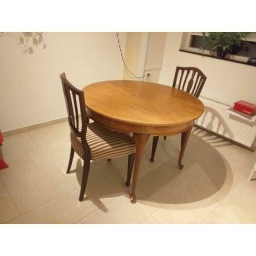 Eettafel rond uitschuifbaar GRATIS