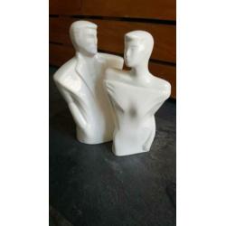 Vintage retro Lindsey Balkweill style man vrouw figuur
