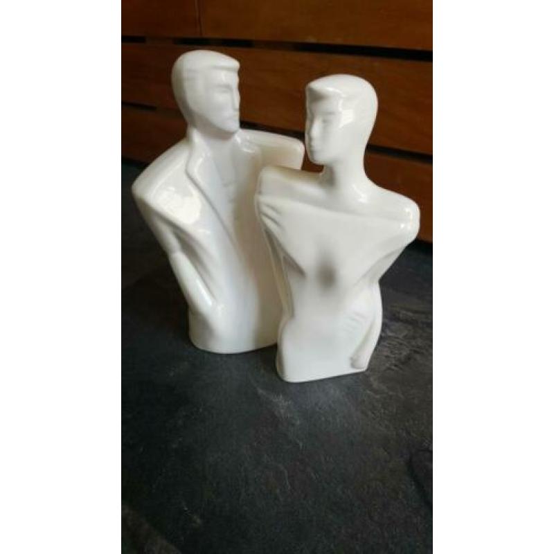 Vintage retro Lindsey Balkweill style man vrouw figuur