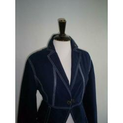 prachtig blauw getailleerd MEXX jasje mt. 38