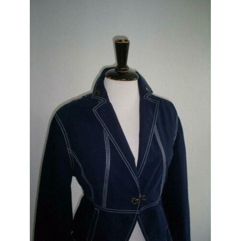 prachtig blauw getailleerd MEXX jasje mt. 38