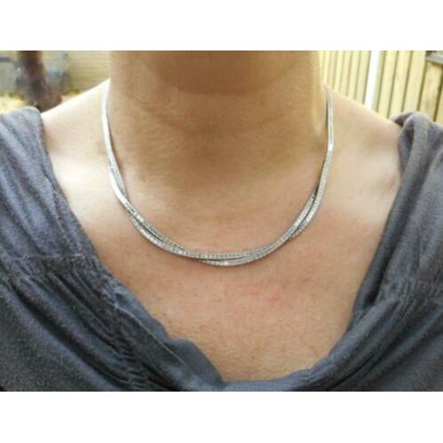 Zilveren vintage collier nr.1625