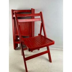 Rood houten klapstoeltjes N2102