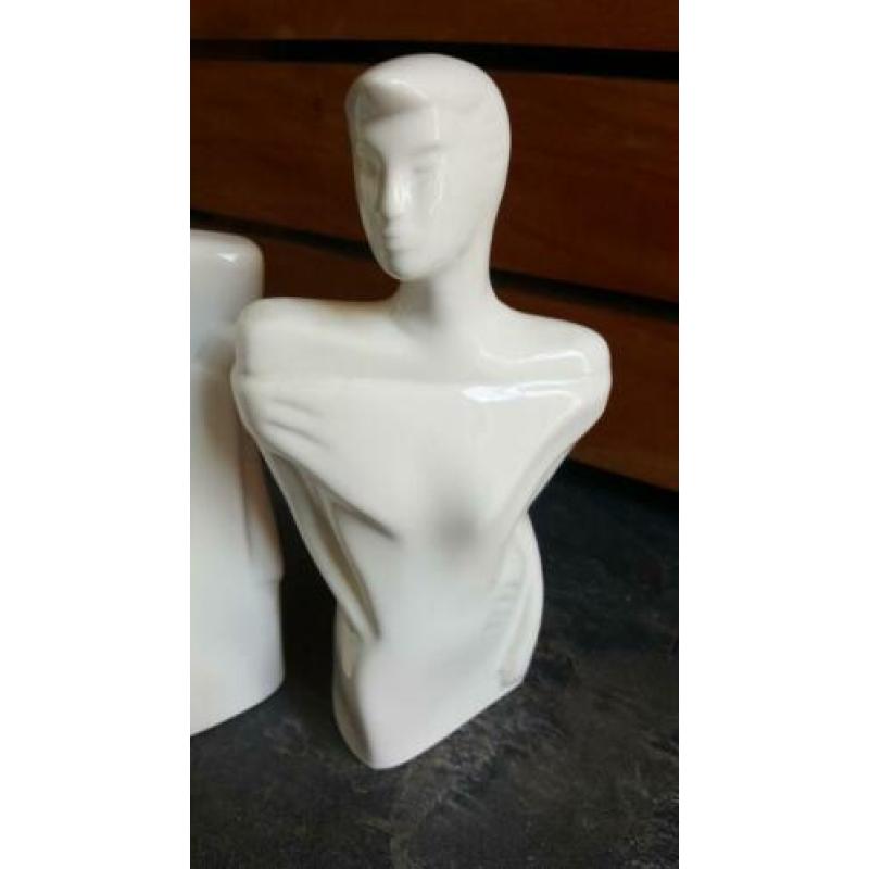 Vintage retro Lindsey Balkweill style man vrouw figuur