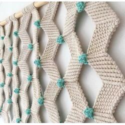 Hip macrame wandkleed