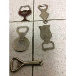 5 stuks oude flessen openers