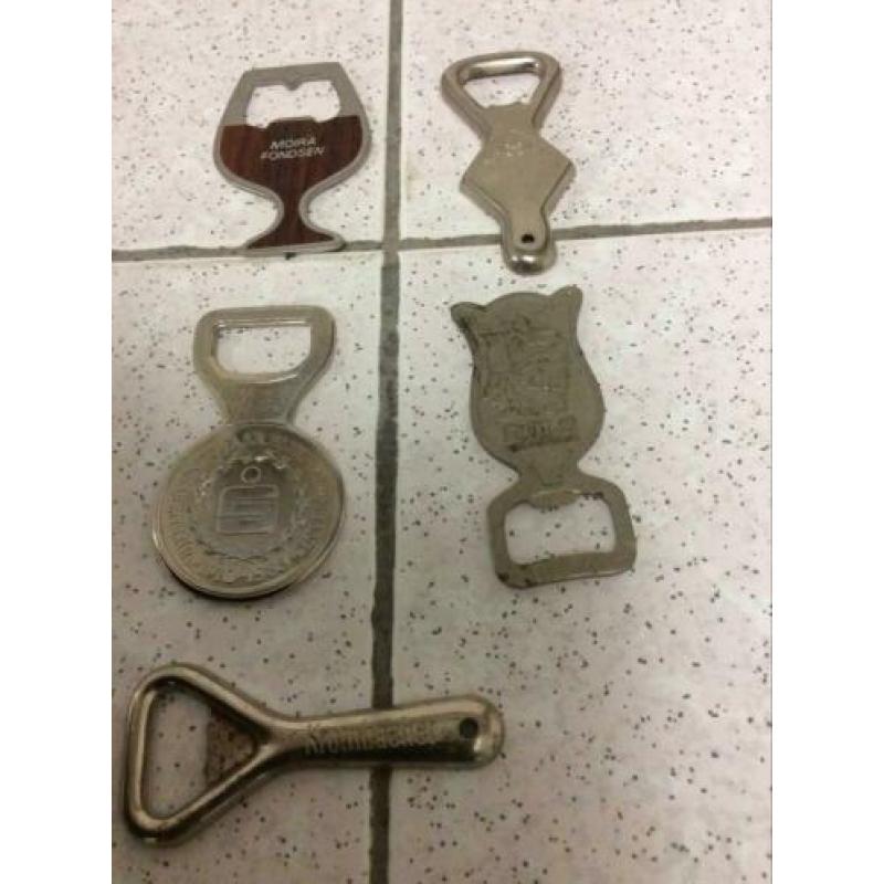 5 stuks oude flessen openers