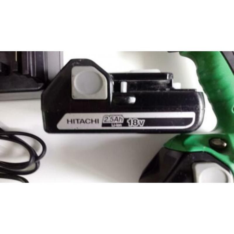 Hitachi-Hikoki DS-18 DJL 2 x 2.5 AH accu's in Systainer.
